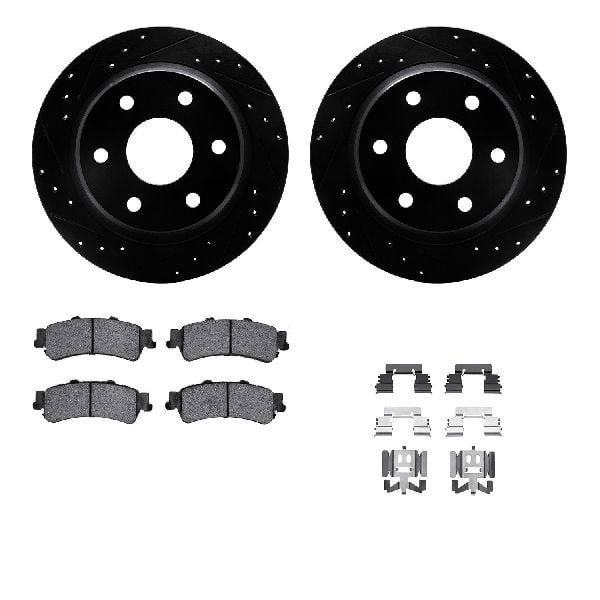 2000-2002 Chevrolet Tahoe Disc Brake Kit - Rear (Dynamic Friction)