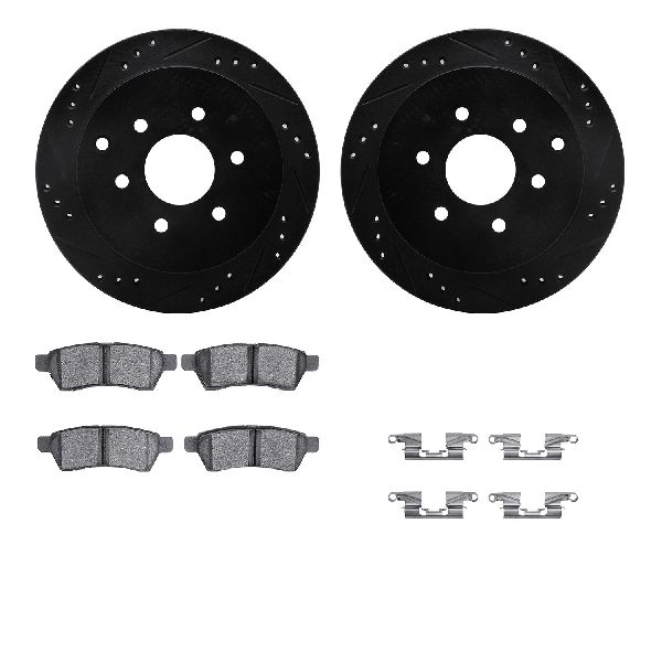2009-2012 Suzuki Equator Disc Brake Kit - Rear (Dynamic Friction)