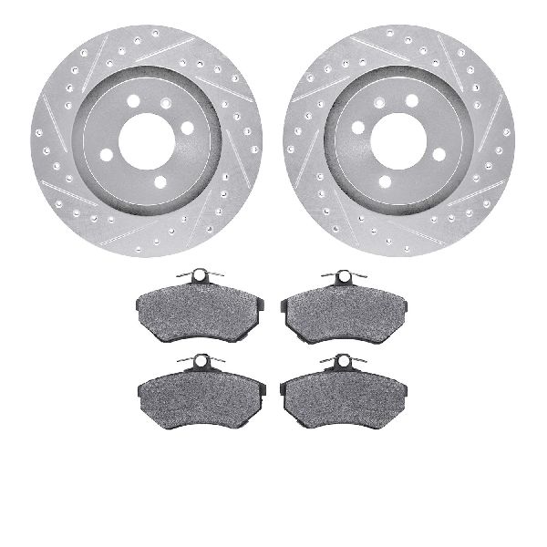 1991-1993 Volkswagen Passat Disc Brake Kit - Front (Dynamic Friction)