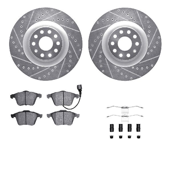 2009-2011 Volkswagen CC Disc Brake Kit - Front (Dynamic Friction)