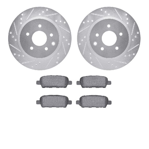 2008-2012 INFINITI EX35 Disc Brake Kit - Rear (Dynamic Friction)