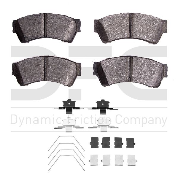 2007-2012 Lincoln MKZ Disc Brake Pad Set - Front (Dynamic Friction)