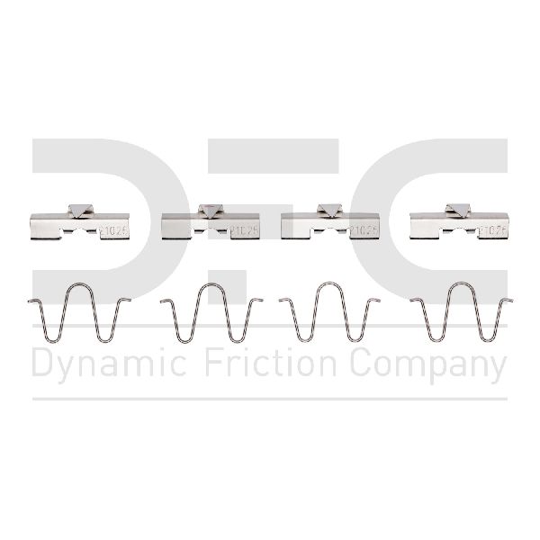 1990-1994 Mazda Protege Disc Brake Hardware Kit - Rear (Dynamic Friction)