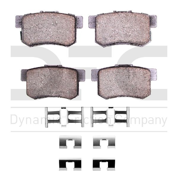 2012-2015 Honda Crosstour Disc Brake Pad Set - Rear (Dynamic Friction)