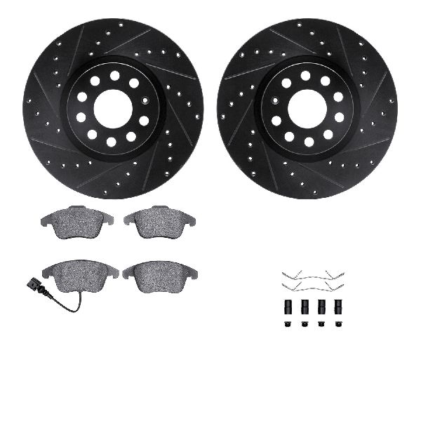 2015-2018 Audi Q3 Disc Brake Kit - Front (Dynamic Friction)