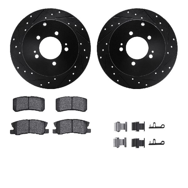2007-2013 Mitsubishi Outlander Disc Brake Kit - Rear (Dynamic Friction)