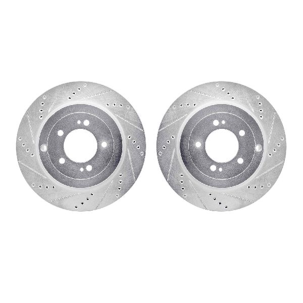 2008-2015 Mitsubishi Lancer Disc Brake Rotor Set - Rear (Dynamic Friction)