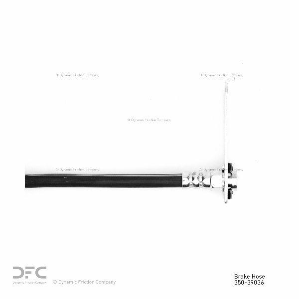1995-2000 Dodge Stratus Brake Hydraulic Hose - Rear Left (Dynamic Friction)