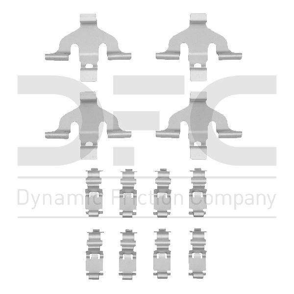 2017-2025 Audi Q7 Disc Brake Hardware Kit - Front (Dynamic Friction)