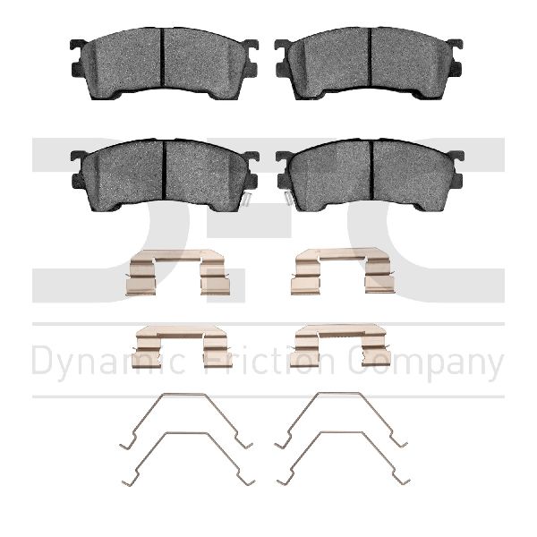 2001-2003 Mazda Protege Disc Brake Pad Set - Front (Dynamic Friction)