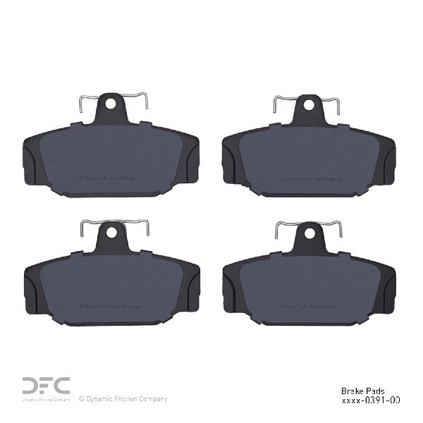 1998-2000 Volvo V70 Disc Brake Pad Set - Rear (Dynamic Friction)
