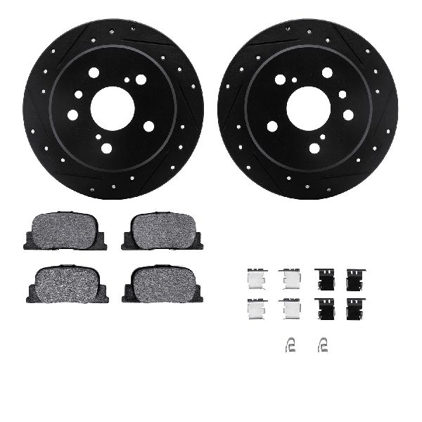 2000-2001 Lexus ES300 Disc Brake Kit - Rear (Dynamic Friction)