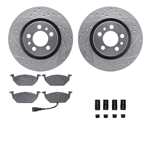 2008-2015 Volkswagen Jetta Disc Brake Kit - Front (Dynamic Friction)
