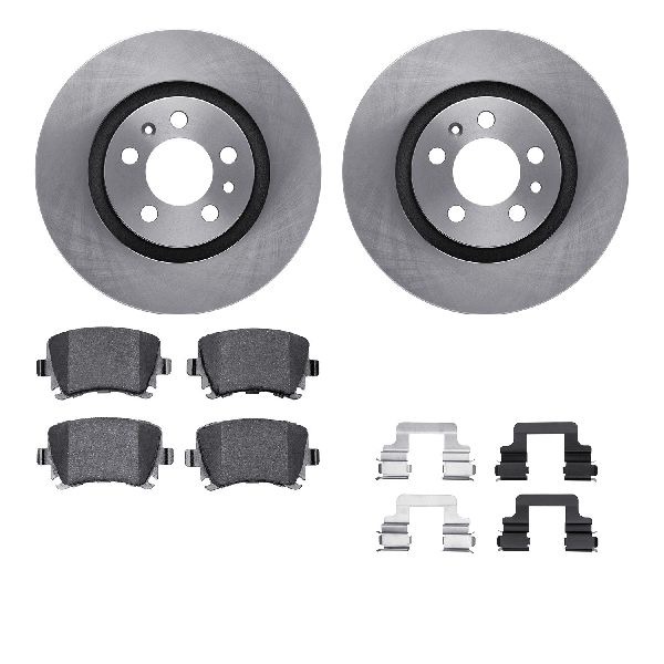 2012-2013 Volkswagen Golf R Disc Brake Kit - Rear (Dynamic Friction)