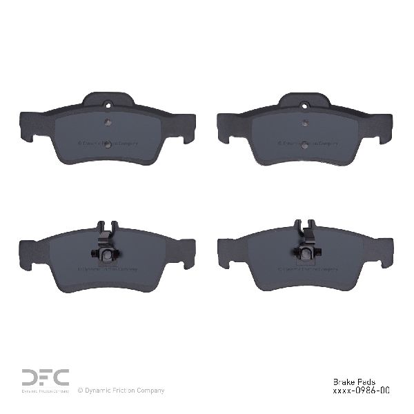 2007-2009 Mercedes-Benz S600 Disc Brake Pad Set - Rear (Dynamic Friction)