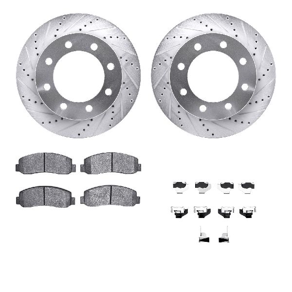 2005-2012 Ford F-350 Super Duty Disc Brake Kit - Front (Dynamic Friction)