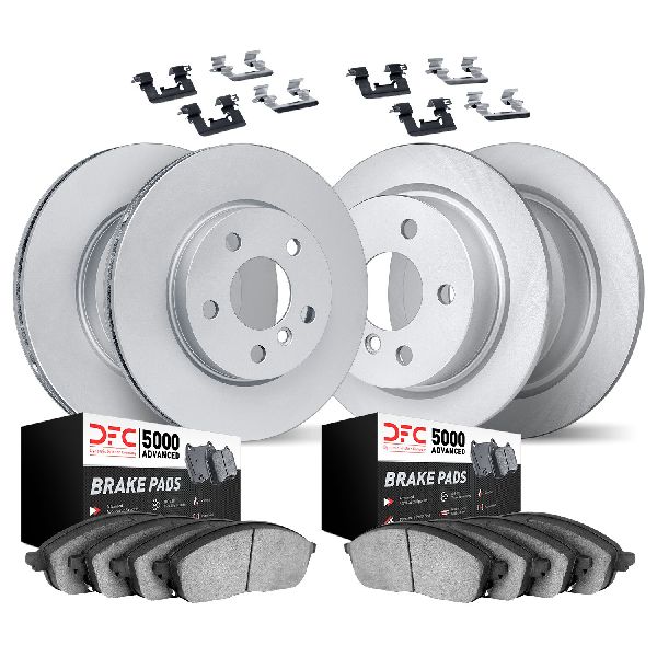 2018-2024 Volkswagen Tiguan Disc Brake Kit - Front and Rear (Dynamic Friction)