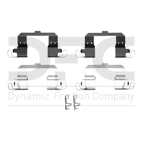 2016 Dodge Dart Disc Brake Hardware Kit - Front (Dynamic Friction)