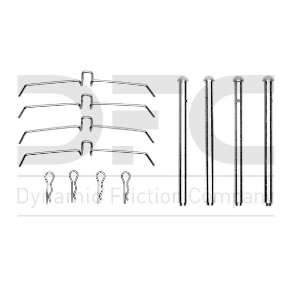 1976-1989 Volvo 244 Disc Brake Hardware Kit - Front (Dynamic Friction)