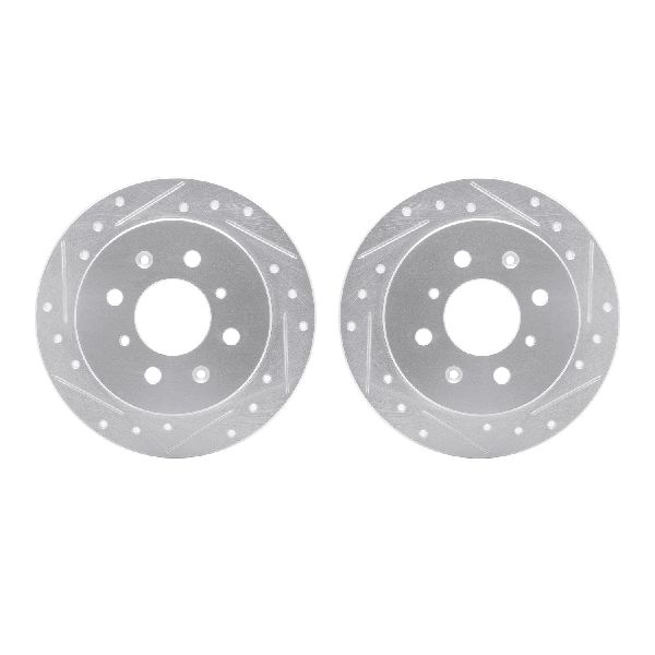 1988-1991 Honda Prelude Disc Brake Rotor Set - Rear (Dynamic Friction)