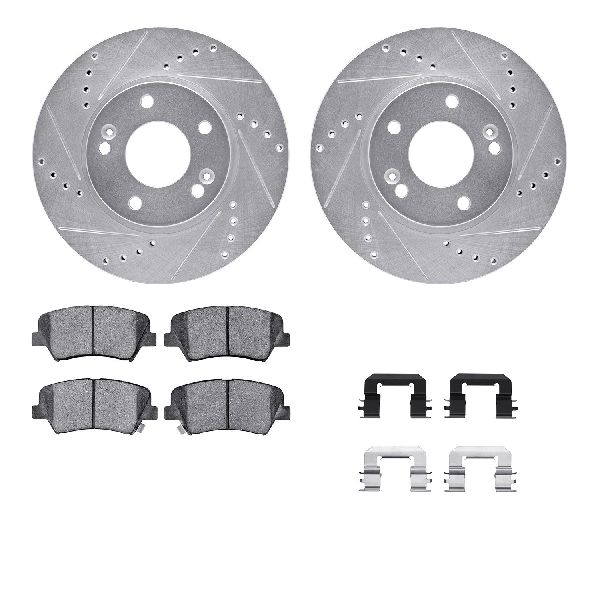 2012-2015 Hyundai Veloster Disc Brake Kit - Front (Dynamic Friction)