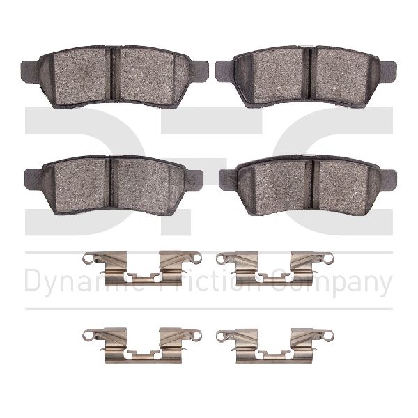 2009-2012 Suzuki Equator Disc Brake Pad Set - Rear (Dynamic Friction)