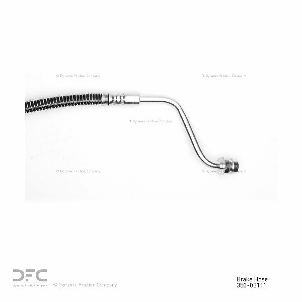 2011-2013 Kia Sorento Brake Hydraulic Hose - Rear Right (Dynamic Friction)