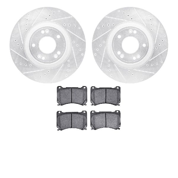 2009-2014 Hyundai Genesis Disc Brake Kit - Front (Dynamic Friction)