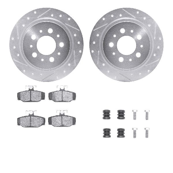 1997-1998 Volvo S90 Disc Brake Kit - Rear (Dynamic Friction)