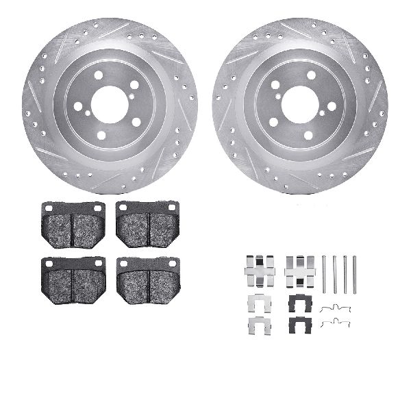 2006-2007 Subaru Impreza Disc Brake Kit - Rear (Dynamic Friction)