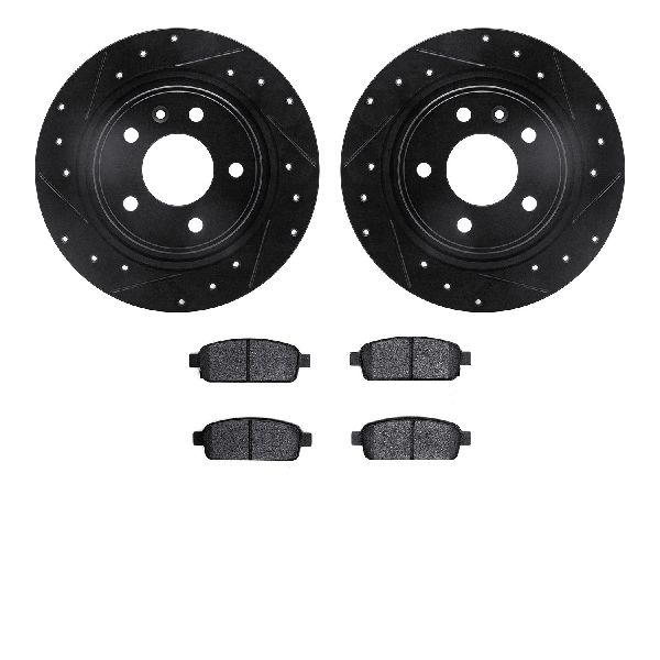 2014-2015 Chevrolet Cruze Disc Brake Kit - Rear (Dynamic Friction)