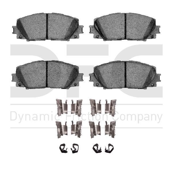 2006-2018 Toyota Yaris Disc Brake Pad Set - Front (Dynamic Friction)