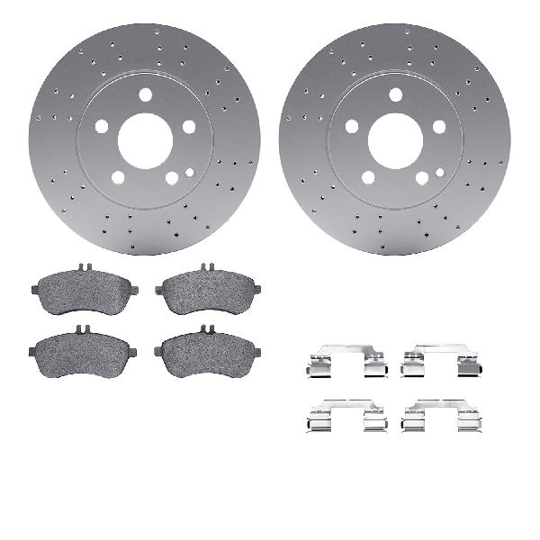 2008-2012 Mercedes-Benz C300 Disc Brake Kit - Front (Dynamic Friction)