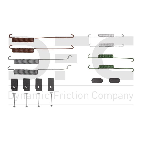 2011 Ram Dakota Drum Brake Hardware Kit - Rear (Dynamic Friction)