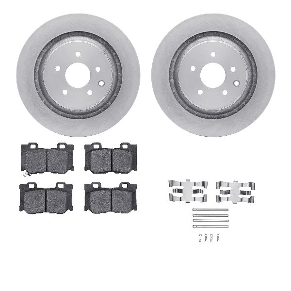 2014-2015 INFINITI Q60 Disc Brake Kit - Rear (Dynamic Friction)