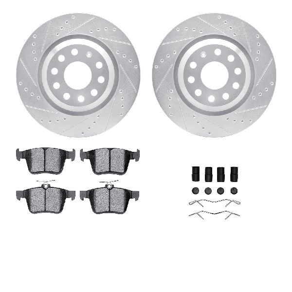 2014-2020 Audi S3 Disc Brake Kit - Rear (Dynamic Friction)