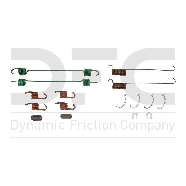 1987-1998 Ford E-350 Econoline Drum Brake Hardware Kit - Rear (Dynamic Friction)