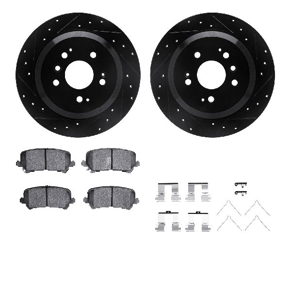 2016-2022 Honda Pilot Disc Brake Kit - Rear (Dynamic Friction)