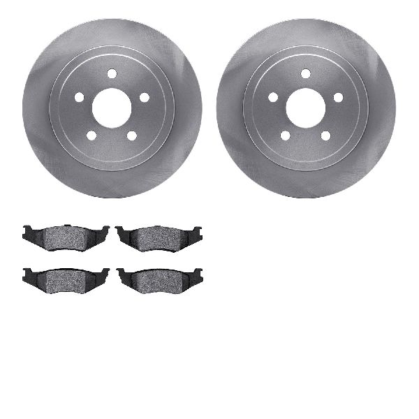 1991-1993 Dodge Dynasty Disc Brake Kit - Rear (Dynamic Friction)
