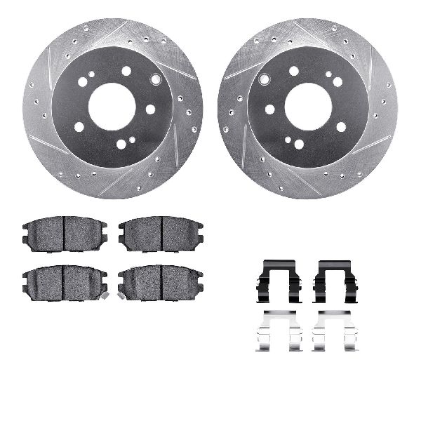 2006-2012 Mitsubishi Eclipse Disc Brake Kit - Rear (Dynamic Friction)
