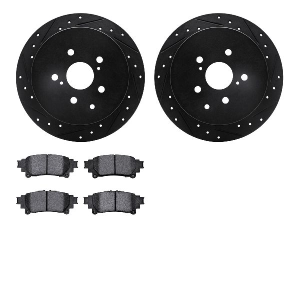 2014-2019 Toyota Highlander Disc Brake Kit - Rear (Dynamic Friction)