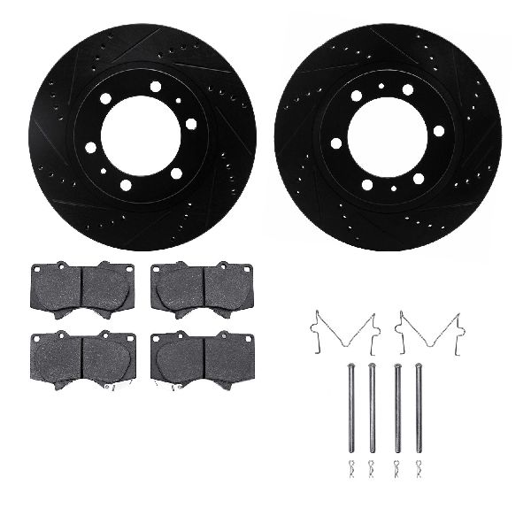 2007-2014 Toyota FJ Cruiser Disc Brake Kit - Front (Dynamic Friction)