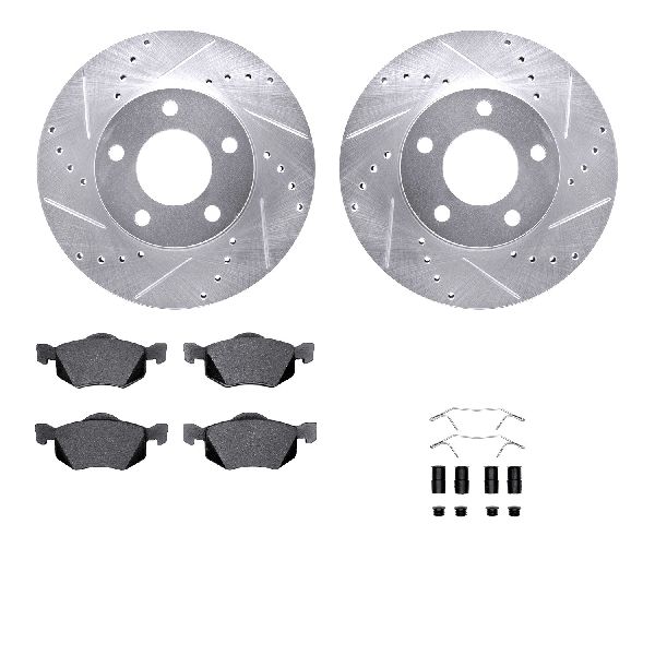 2001-2004 Mazda Tribute Disc Brake Kit - Front (Dynamic Friction)