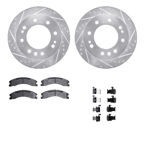 2011-2019 GMC Sierra 2500 HD Disc Brake Kit - Front (Dynamic Friction)