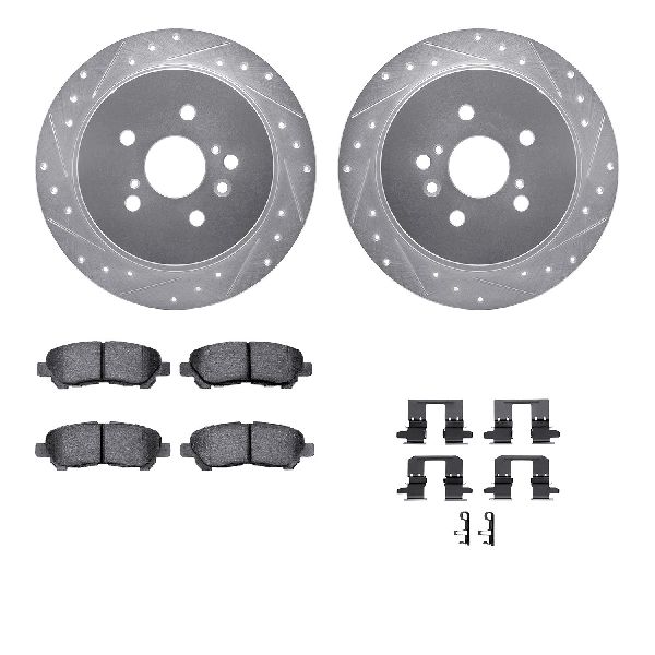 2008-2013 Toyota Highlander Disc Brake Kit - Rear (Dynamic Friction)
