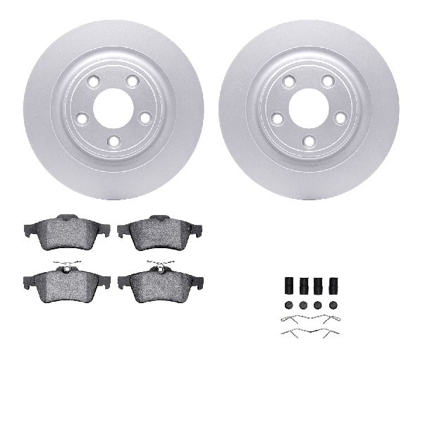 2006-2008 Jaguar S-Type Disc Brake Kit - Rear (Dynamic Friction)