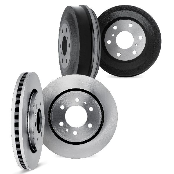 1998-2004 Nissan Frontier Disc Brake Rotor Set - Front and Rear (Dynamic Friction)