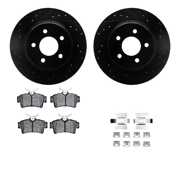 1994-2004 Ford Mustang Disc Brake Kit - Rear (Dynamic Friction)