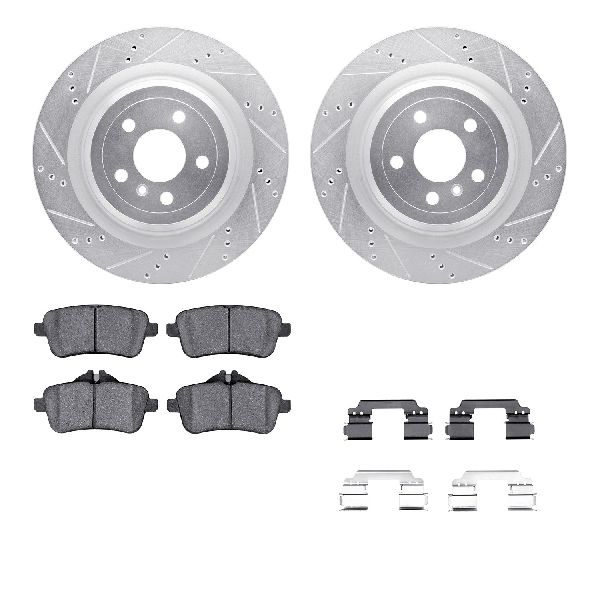 2014-2016 Mercedes-Benz GL550 Disc Brake Kit - Rear (Dynamic Friction)