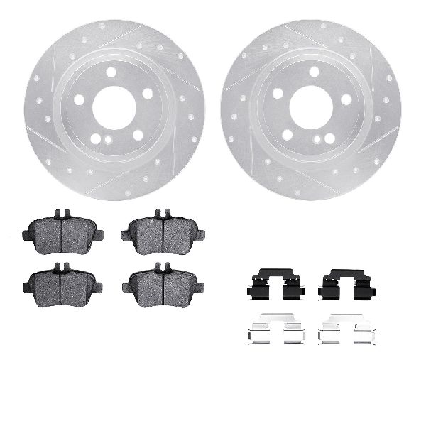 2017-2019 INFINITI QX30 Disc Brake Kit - Rear (Dynamic Friction)